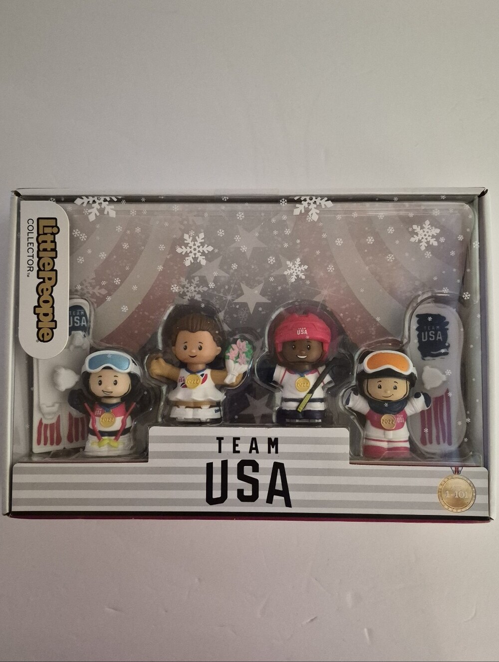 Fisher-Price Little People Collector Team USA 2022 Winter Sports Olympics Hockey